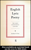 Title details for English Lyric Poetry by Jonathan  Post - Available